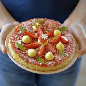 cours patisserie enfants Fraise bonbon basilic