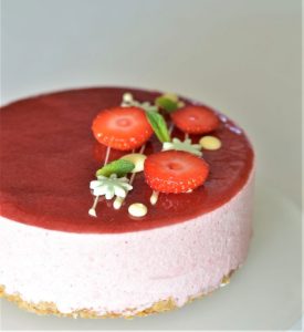 cours de patisserie_entremets fraise framboise