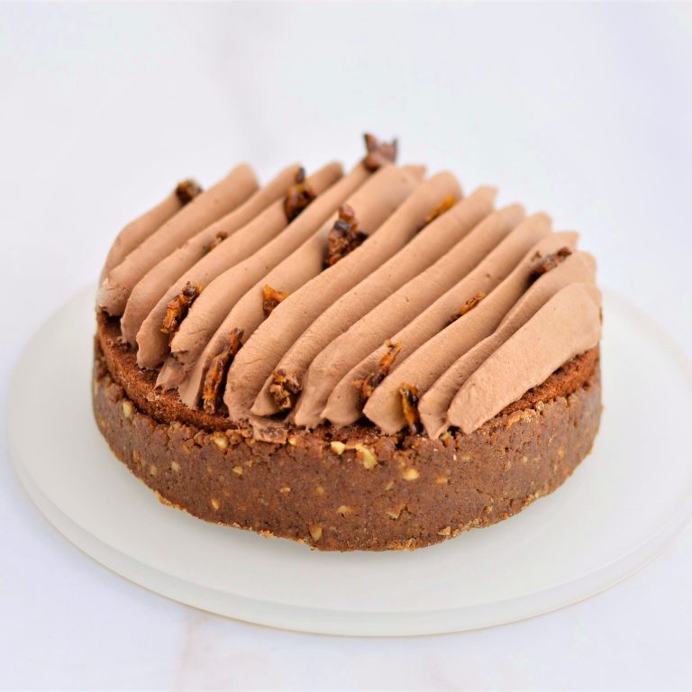 Entremets chocolat ganache sucre reduit