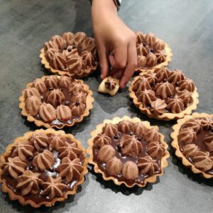 cours patisserie enfants tartelette-chocolat-caramel