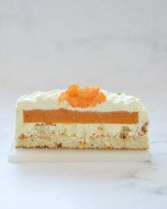 Cours patisserie entremets abricots peches